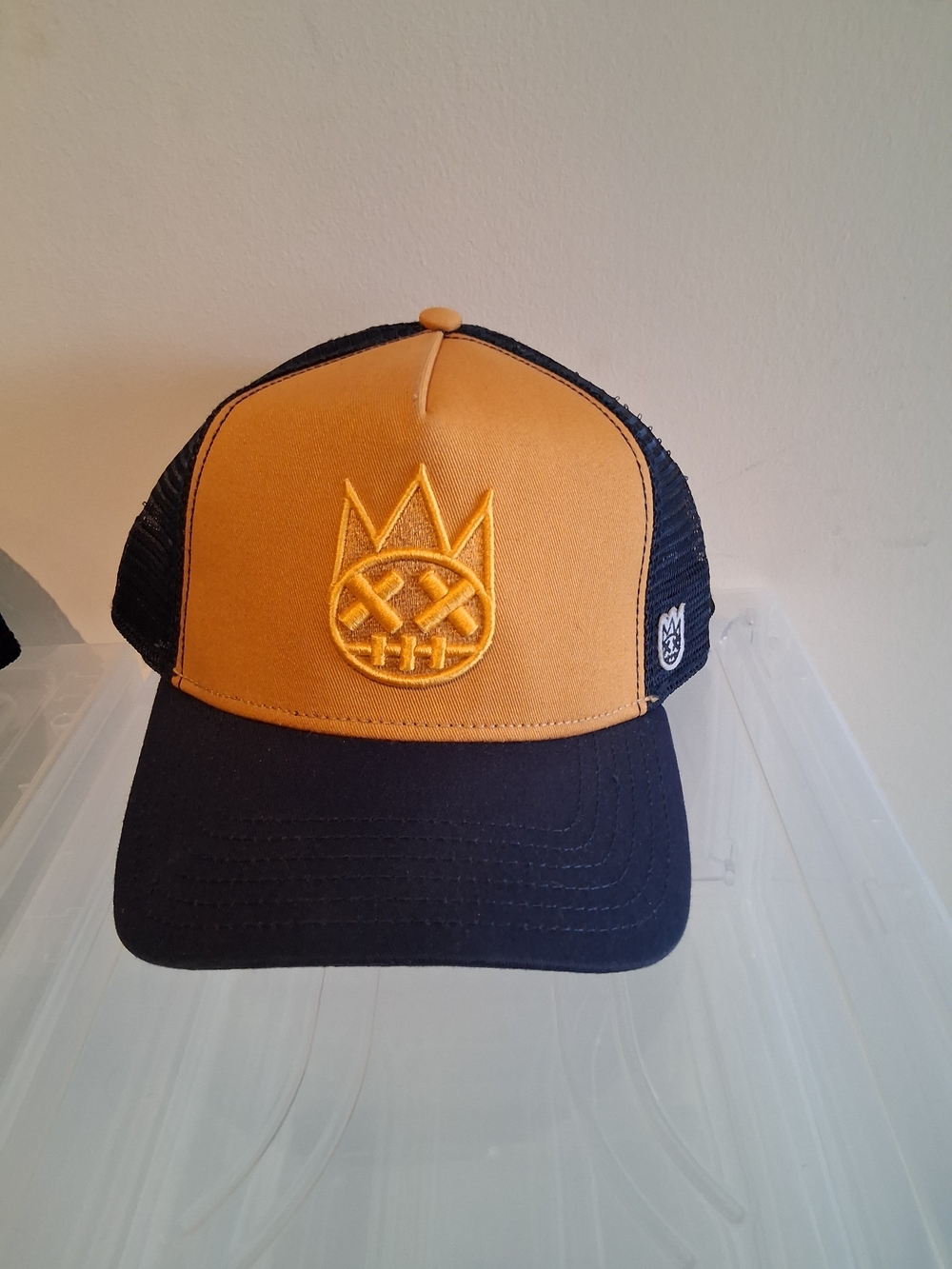 Cult of Individuality Two-Tone Trucker Hat - Mustard and Navy!
